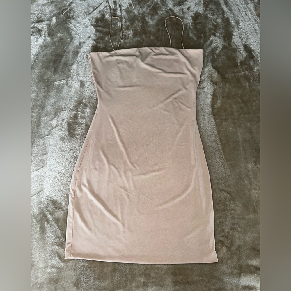 Tan Mini Dress 🤎